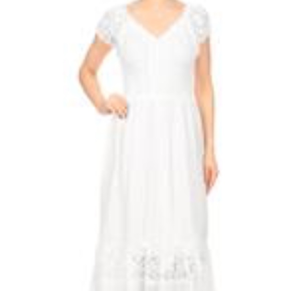 Sold! Anna Kaci Bohemian Lace Trim Peasant Dress S - Picture 2 of 8